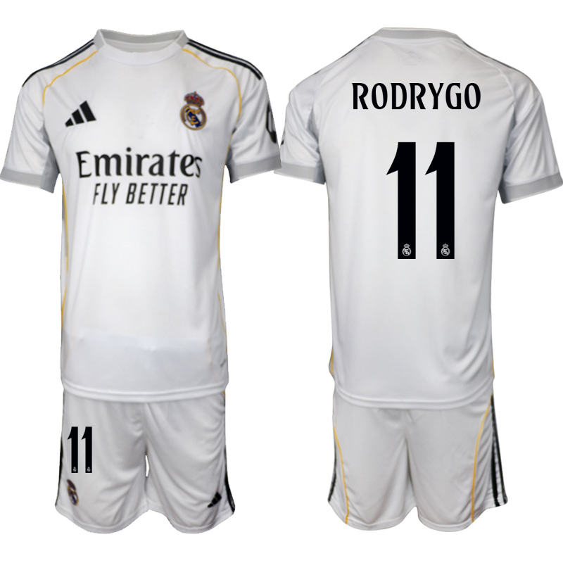 Men 2025-2026 Club Real Madrid home White #11 Soccer Jersey->customized soccer jersey->Custom Jersey